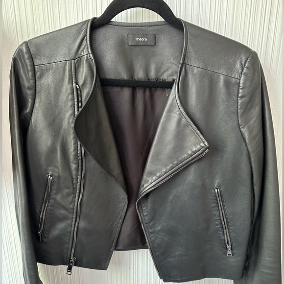 Theory leather Jacket size small - Picture 1 of 4